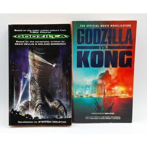 Godzilla by Stephen Molstad 1998 Movie Tie-In Book & Godzilla vs Kong